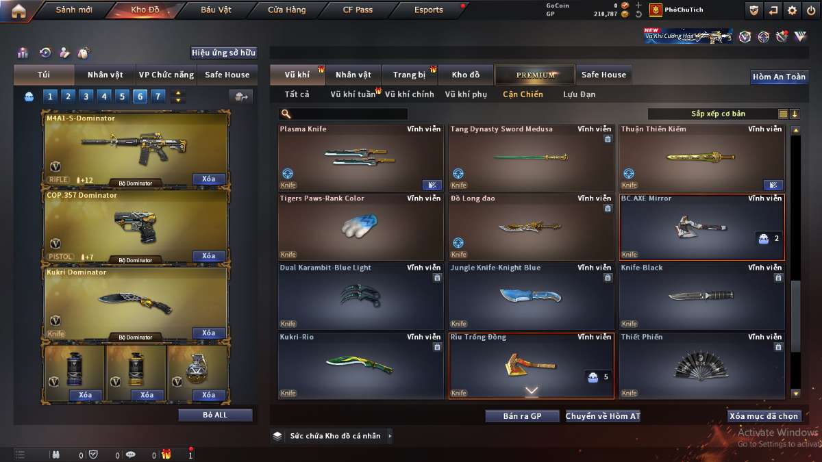 shop acc cf uy tin gia re